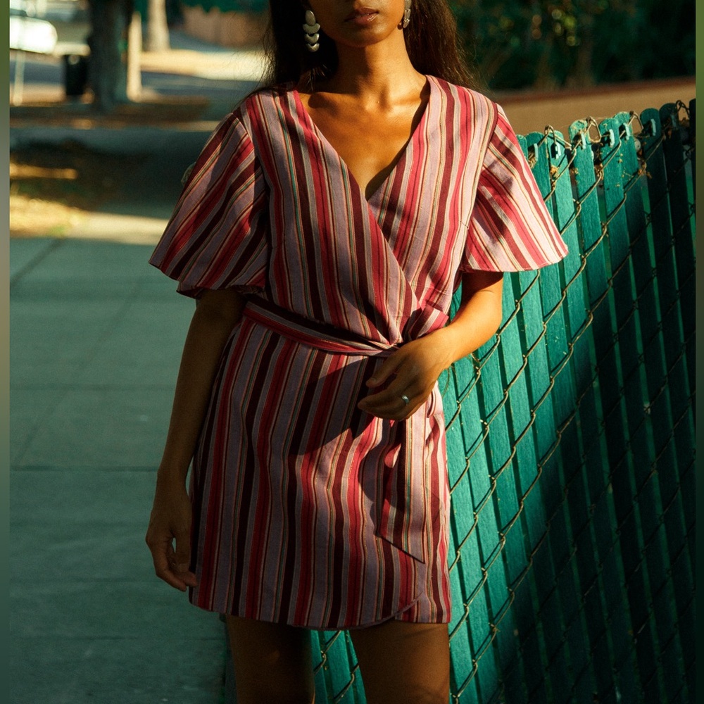 The Jetset Diaries wrap mini dress